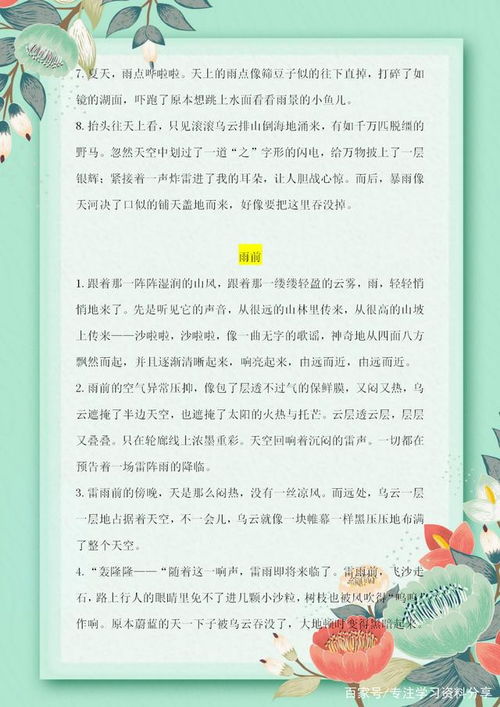 描写夏天的唯美句子段落