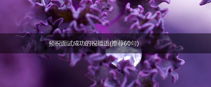 预祝面试成功的祝福语(推荐60句),第1张