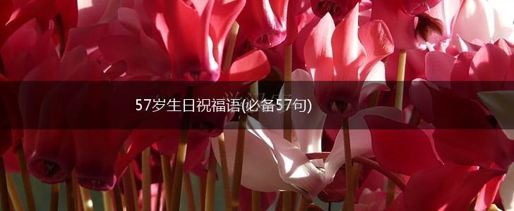 57岁生日祝福语(必备57句),第1张
