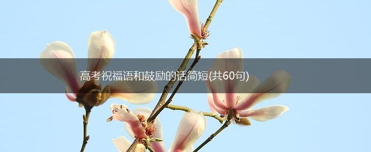 高考祝福语和鼓励的话简短(共60句),第1张