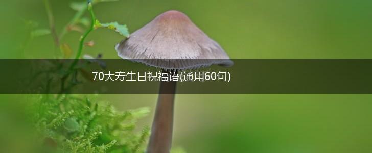 70大寿生日祝福语(通用60句),第1张